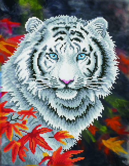 DIAMOND DOTZ ADULTS WHITE TIGER IN AUTUMN
